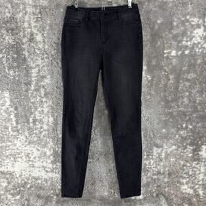 D Jeans Size 4 Denim Casual Jeans Black Button Zip Pants